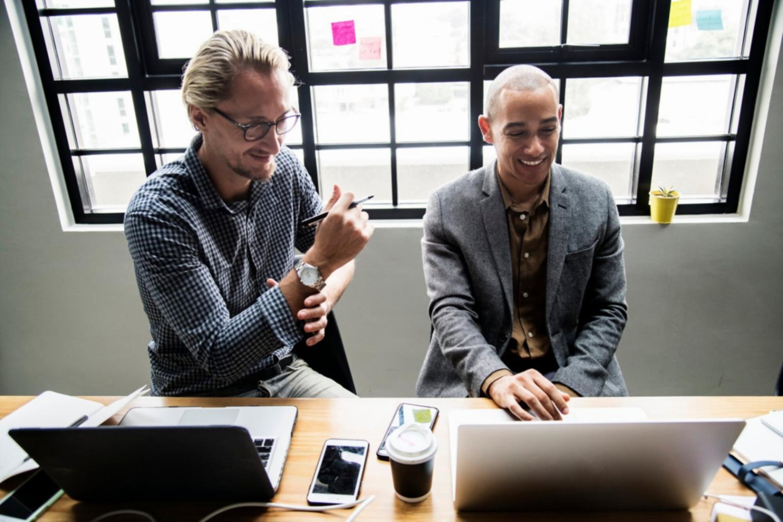 Financial analysis workspace with charts and data